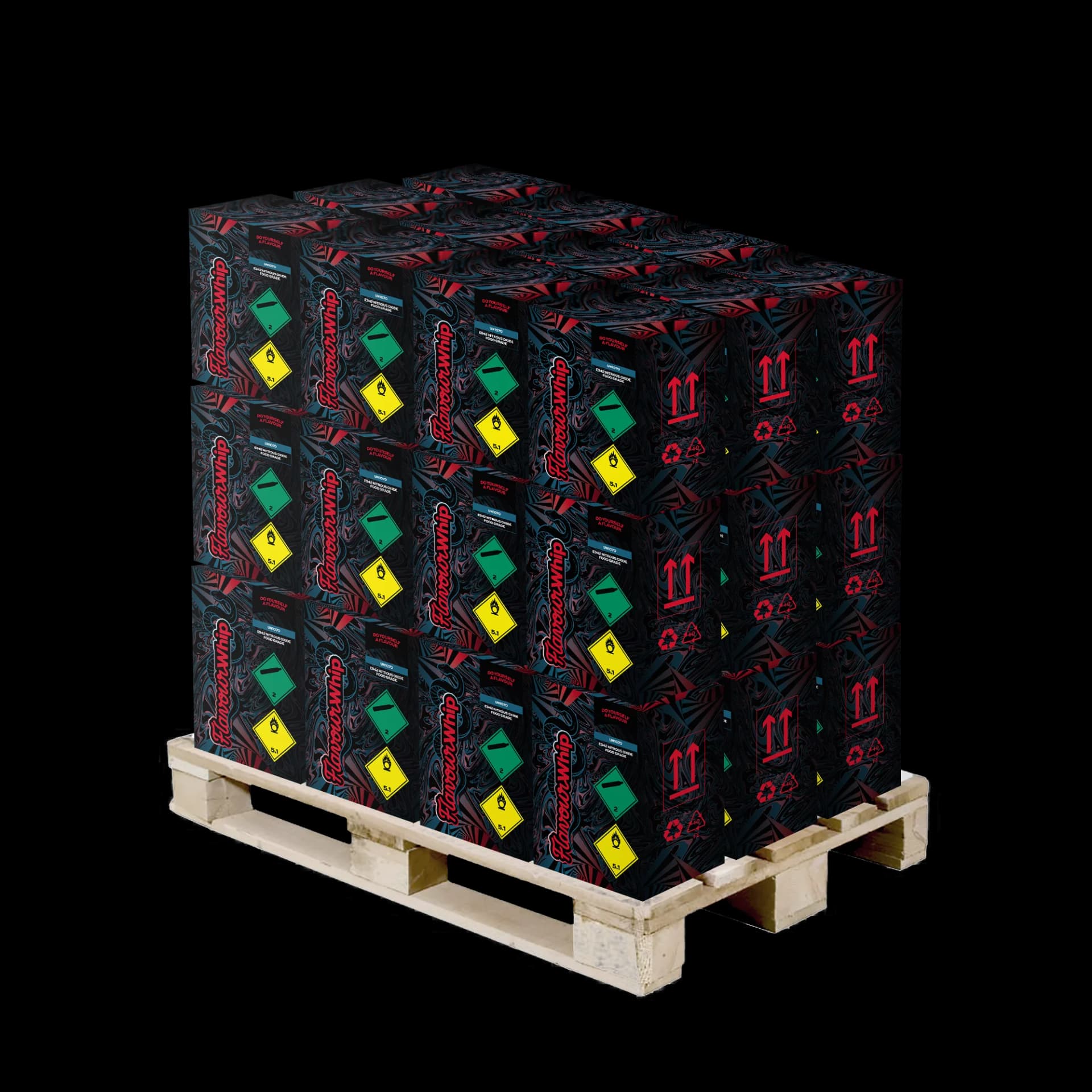 Pallet of FlavourWhip cartons